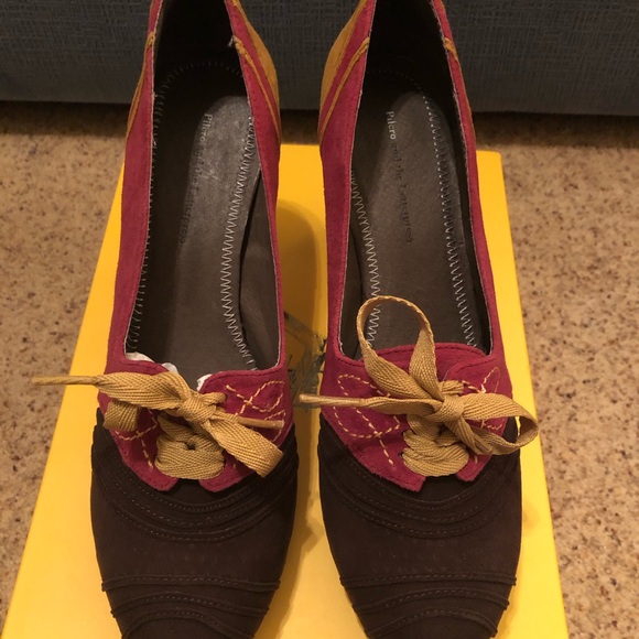 Heeled Suede Loafers NIB size 8.5 Pilcro and the Letterpress - Picture 6 of 8